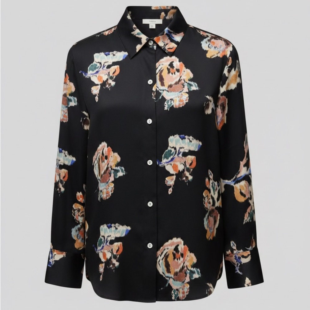 Vince Multicolor Floral Women's Blouse